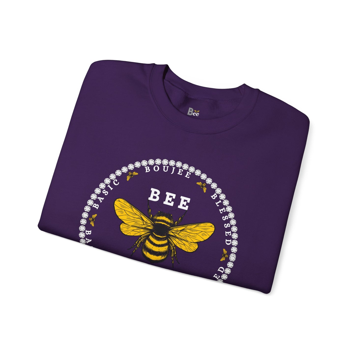 Basic Boujee Blessed - Heavy Blend™ Dark Colors Crewneck Sweatshirt