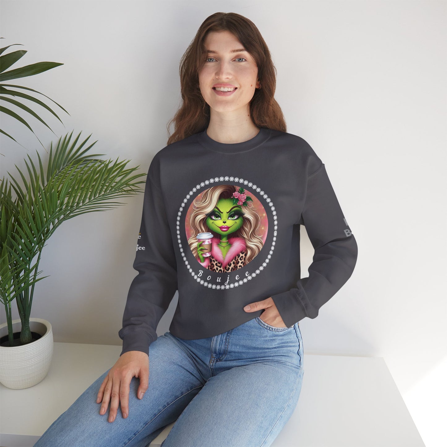 Boujee "Gritch" - Heavy Blend™ Dark Colors Crewneck Sweatshirt