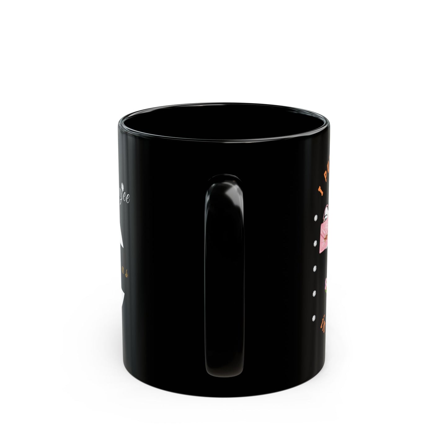 Halloween Booo in Booujee BLACK Mug 11oz BROWN SKIN TONE