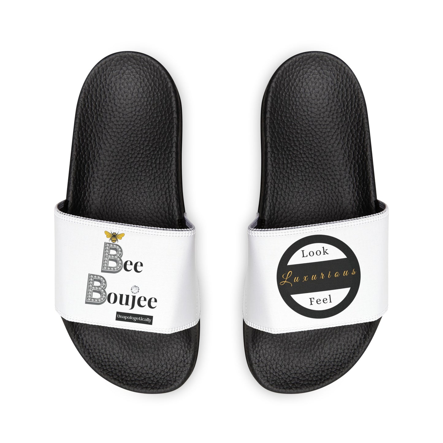Bee Boujee - WHITE Women's Removable-Strap Sandals