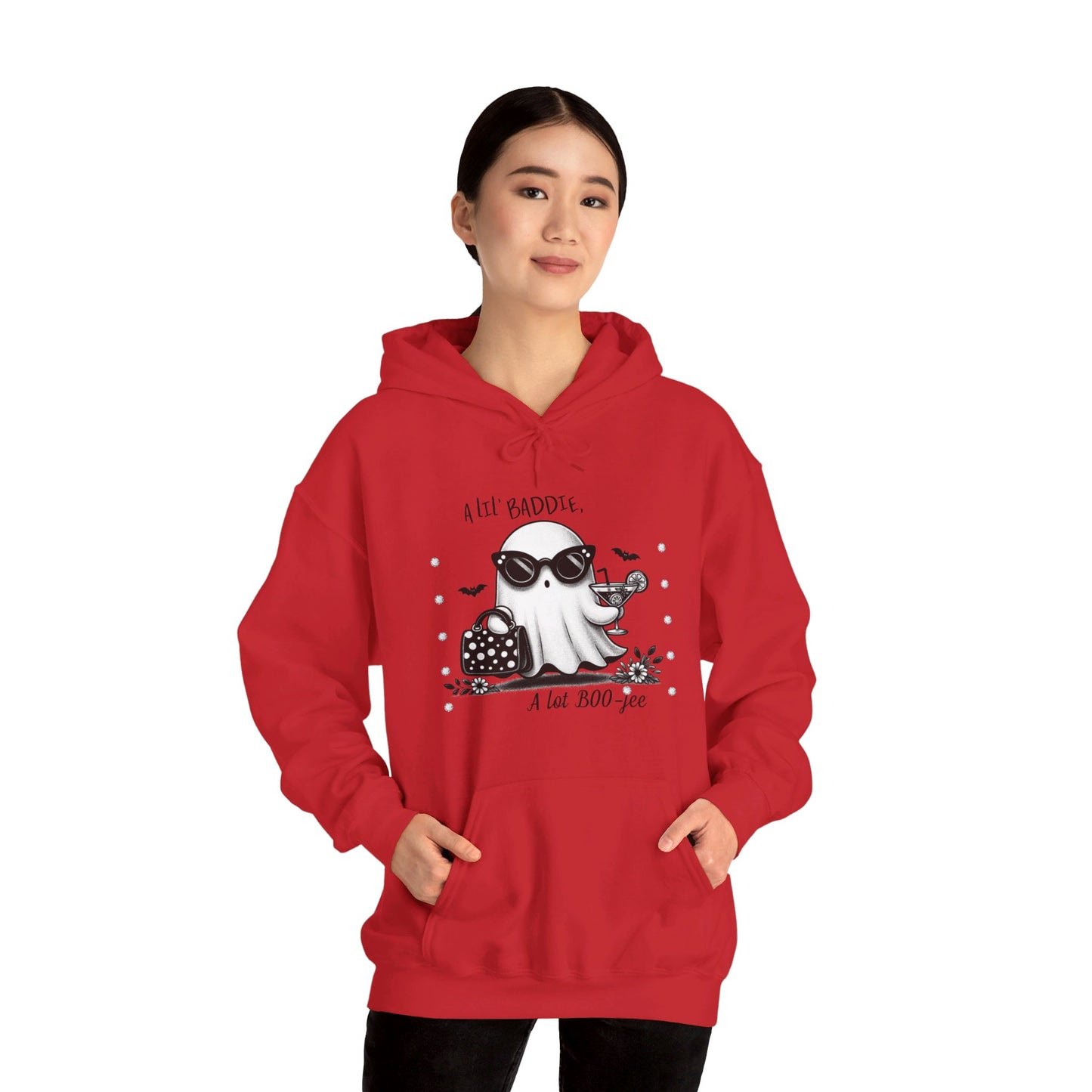 Halloween Booo in Boooujee Heavy Blend™ Hooded Sweatshirt