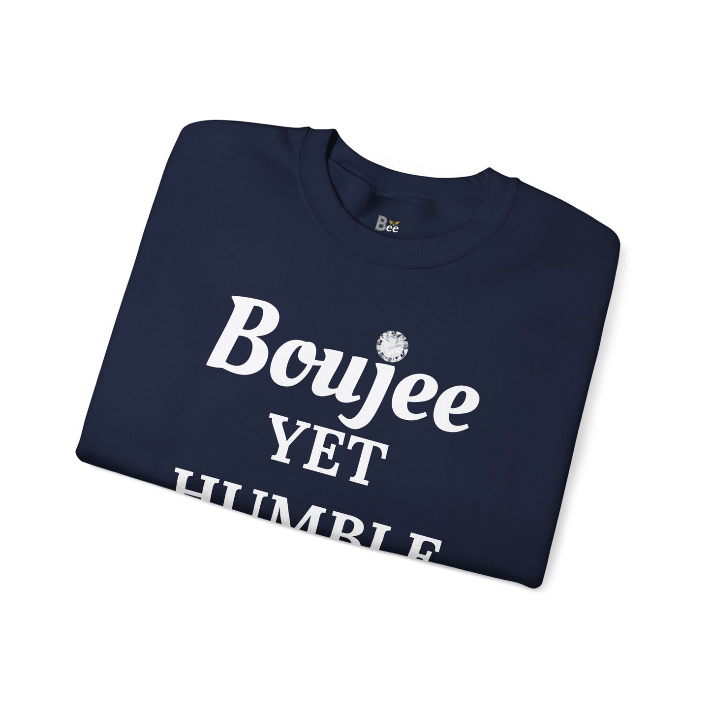 Boujee Yet Humble & Basic - Heavy Blend™ Dark Colors Crewneck Sweatshirt