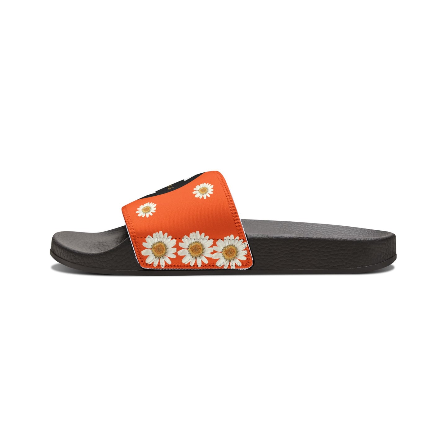Bee Boujee - DARK ORANGE Flowers Women's Removable-Strap Sandals