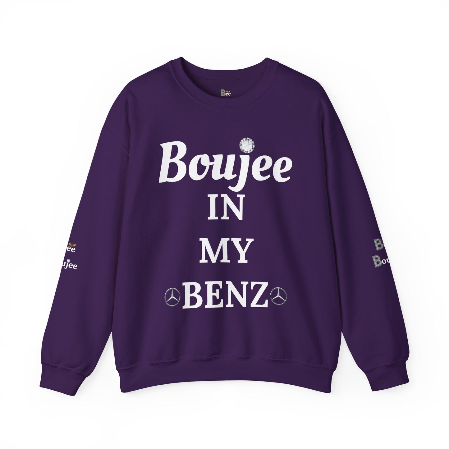 Boujee In My Benz - Heavy Blend™ Dark Colors Crewneck Sweatshirt