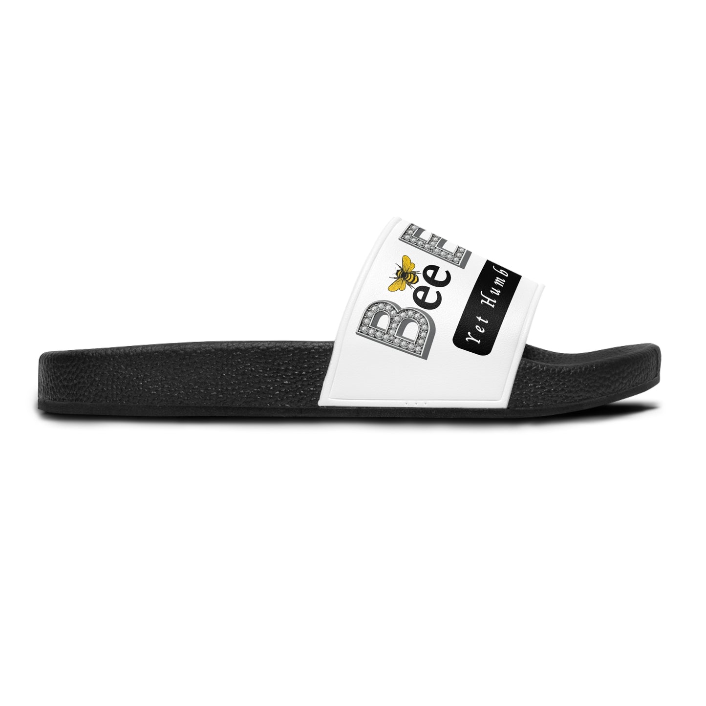 Bee Boujee Signature Logo Slides — Black & White