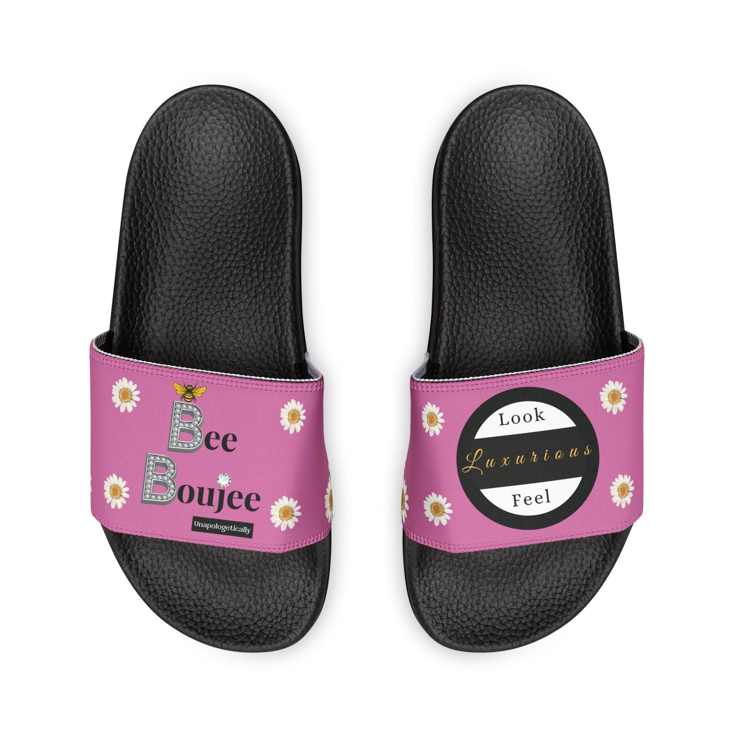 Bee Boujee - LIGHT PINK Flowers Women's Removable-Strap Sandals