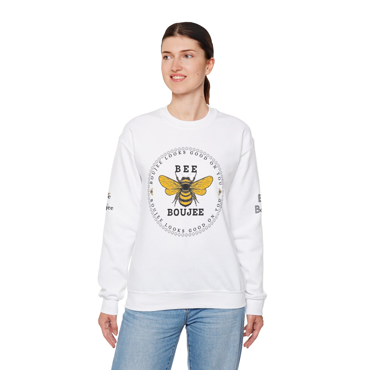 Boujee Looks Good on You - Heavy Blend™ Light Colors Crewneck Sweatshirt