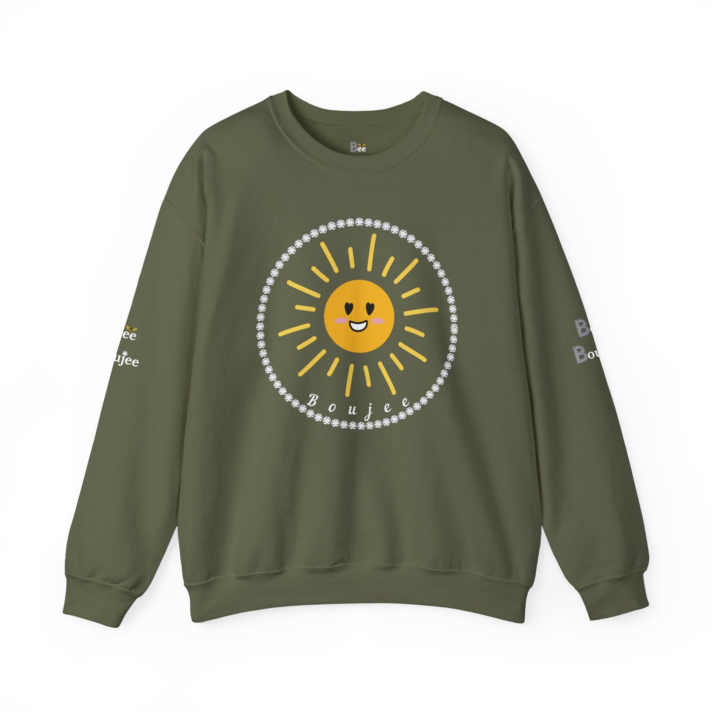 Boujee Golden Sunshine - Heavy Blend™ Dark Colors Crewneck Sweatshirt