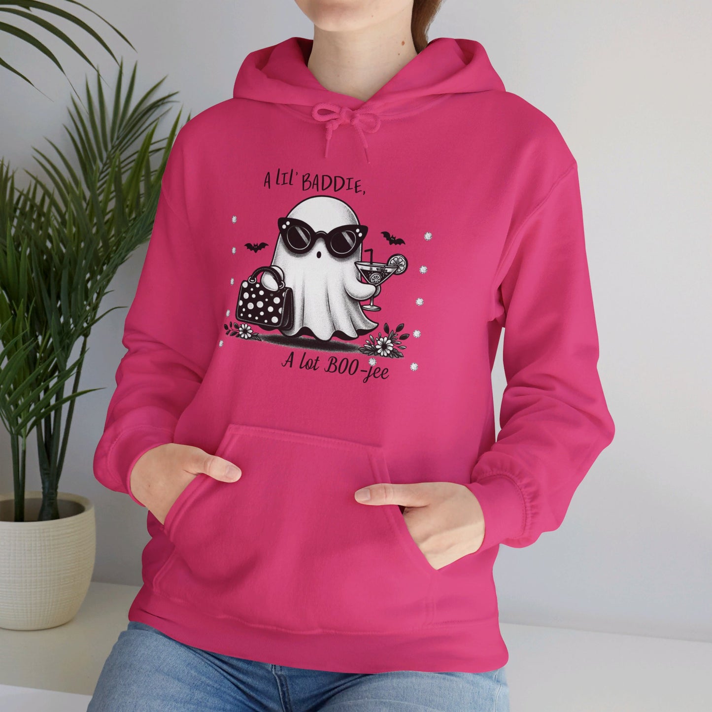 Halloween Booo in Boooujee Heavy Blend™ Hooded Sweatshirt