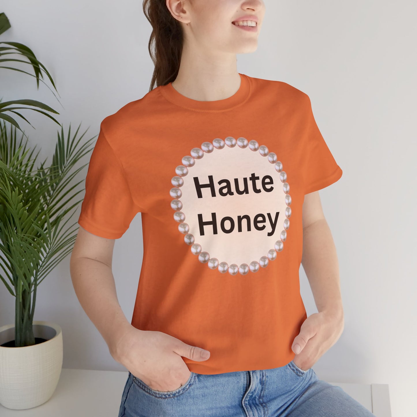 Haute Honey Pearl-Framed Luxe Tee