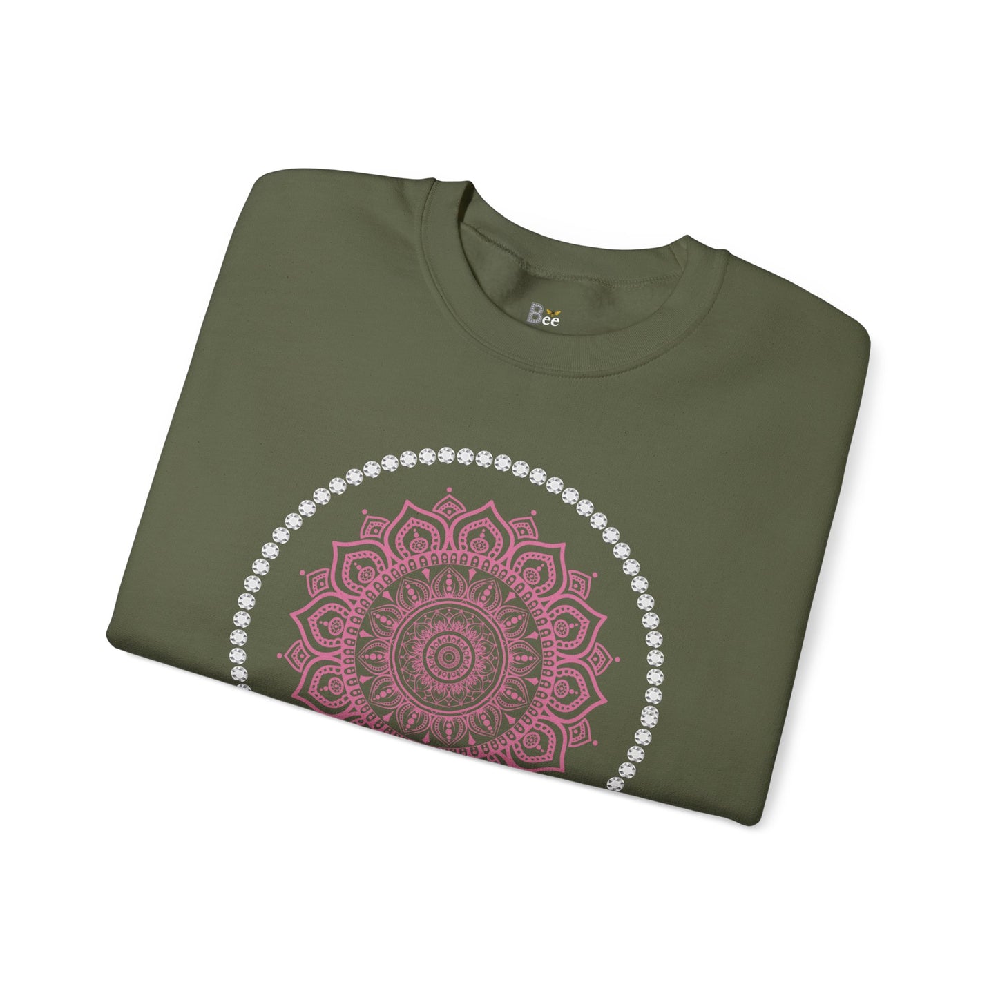 Boujee Burst Pink - Heavy Blend™ Dark Colors Crewneck Sweatshirt