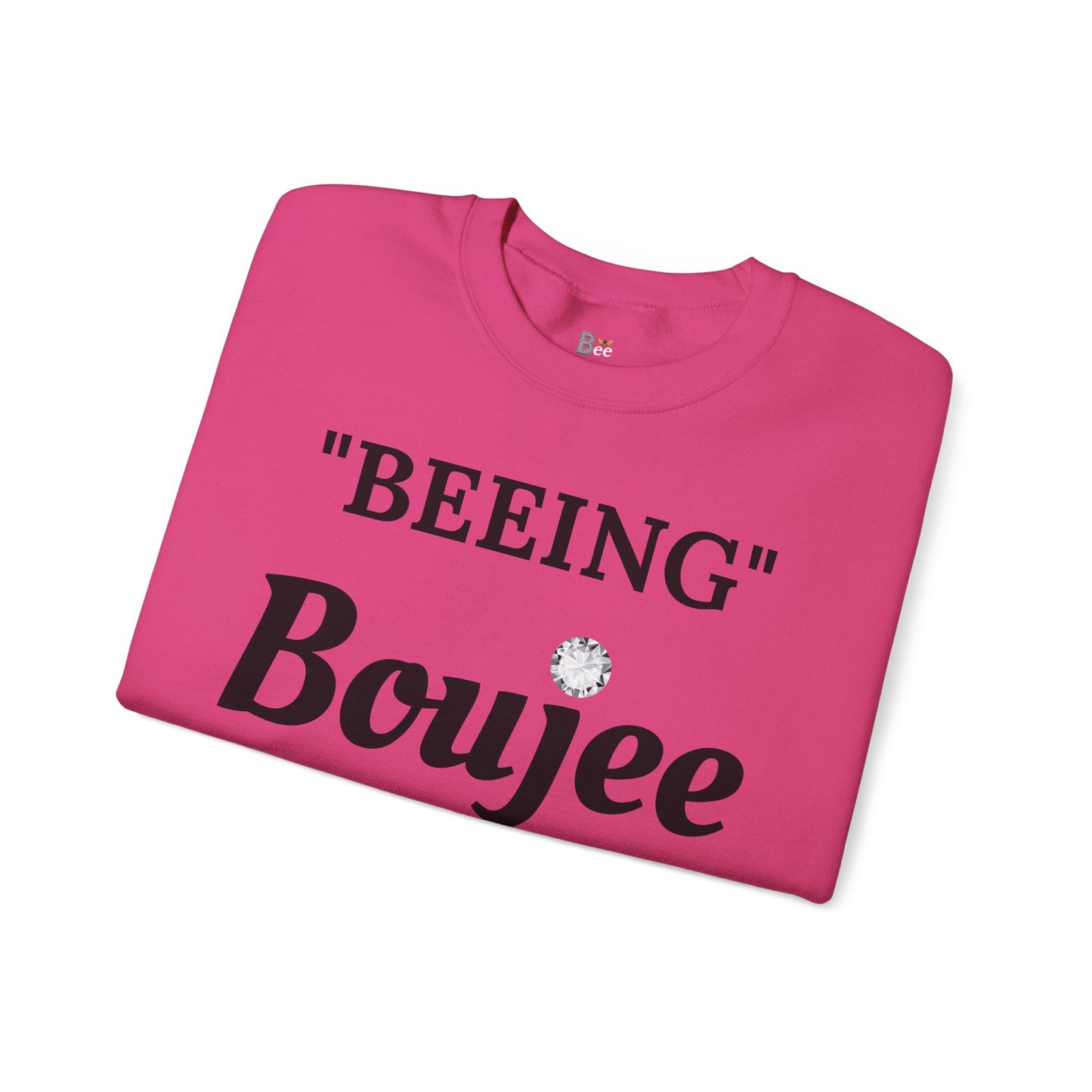 "Beeing" Boujee Ain't Easy- Heavy Blend™ Light Colors Crewneck Sweatshirt