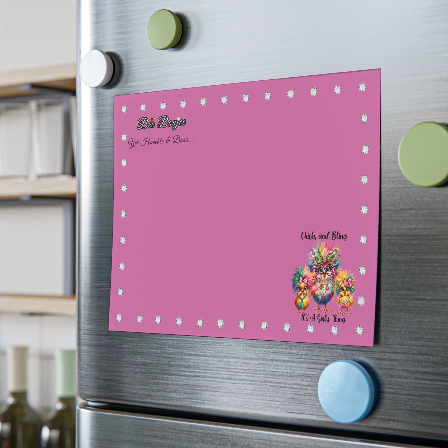 Bee Boujee DIAMONDS Chicks & Bling - Post-it® Note Pads 8x6