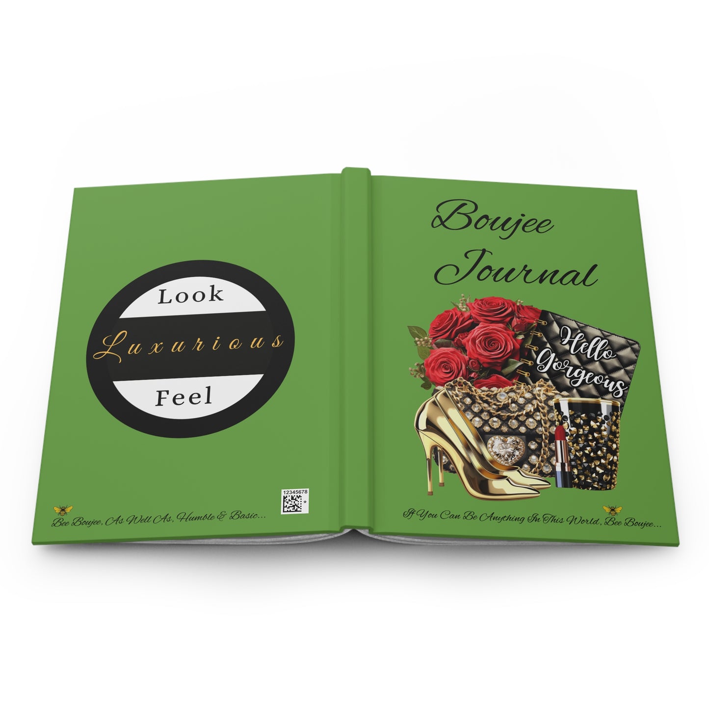 Hardcover "Boujee" Journal Matte GREEN