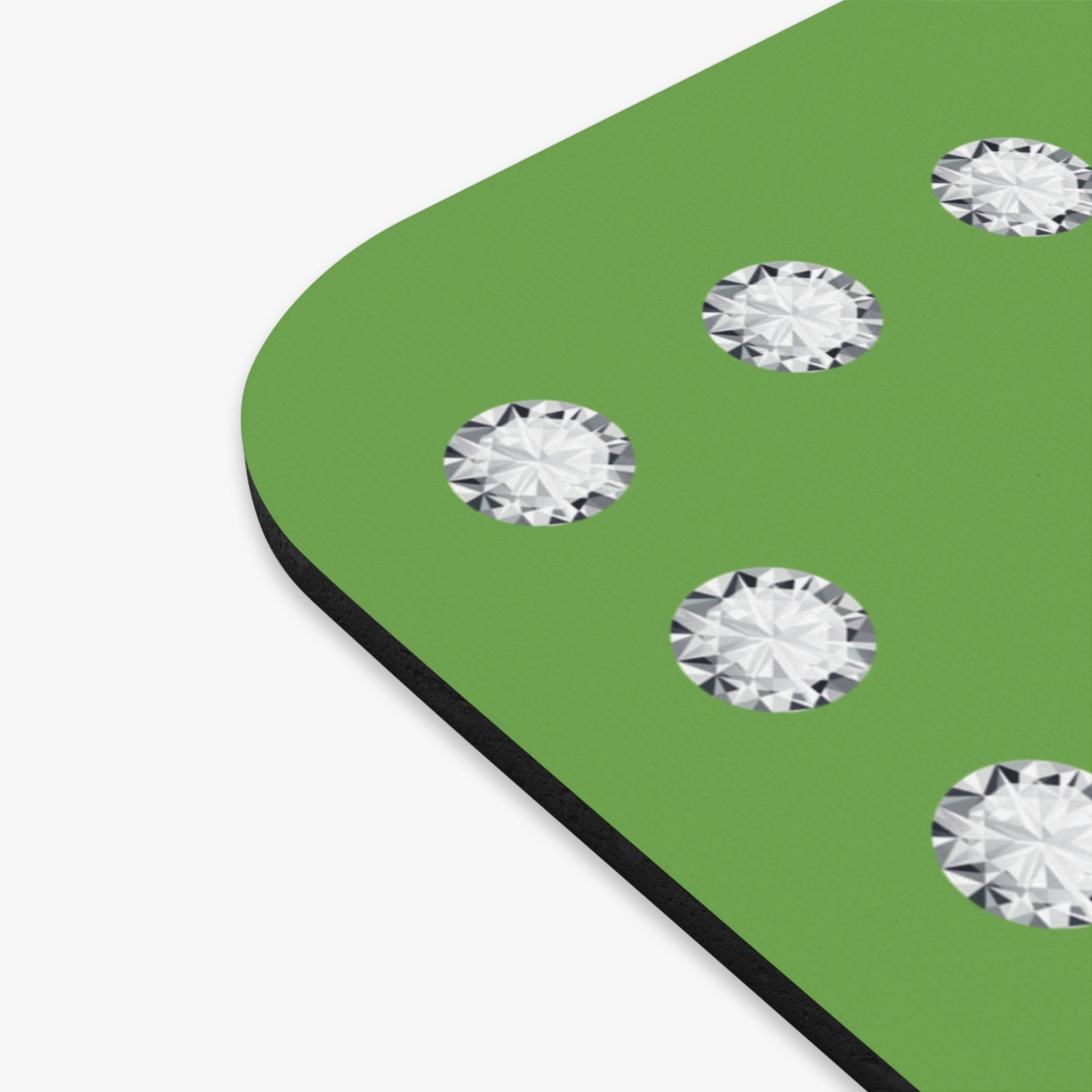 Boujee in Diamonds Mouse Pad GREEN (Rectangle)