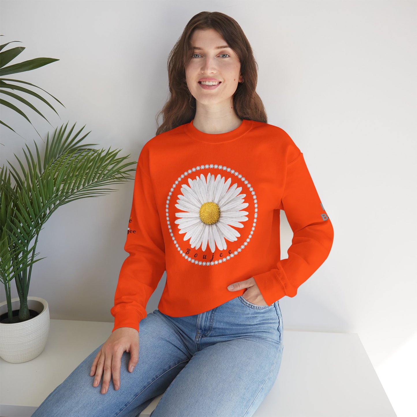Boujee Daisy - Heavy Blend™ Light Colors Crewneck Sweatshirt