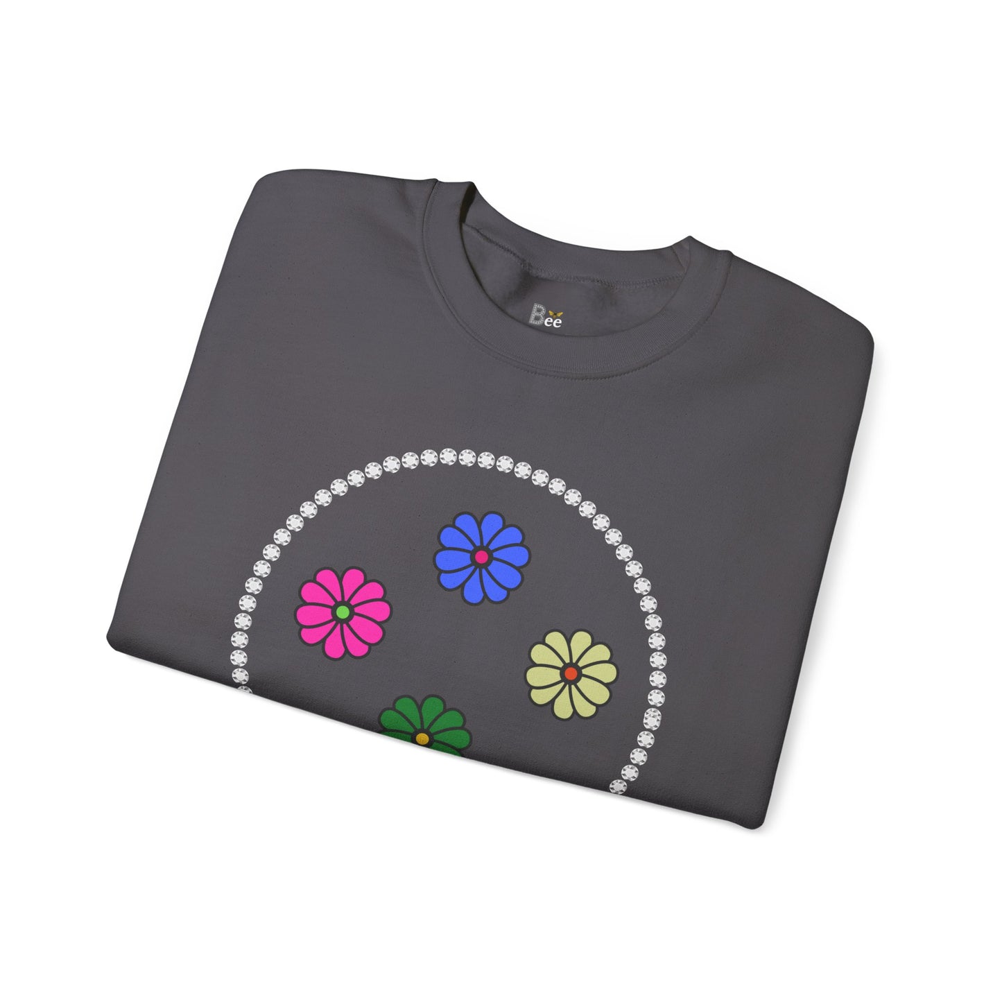 Boujee Mini Flowers - Heavy Blend™ Dark Colors Crewneck Sweatshirt