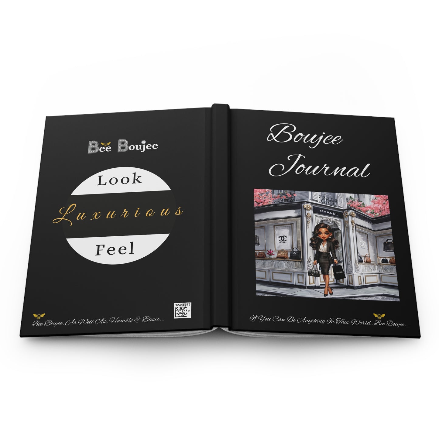 Hardcover Boujee Journal Matte BLACK