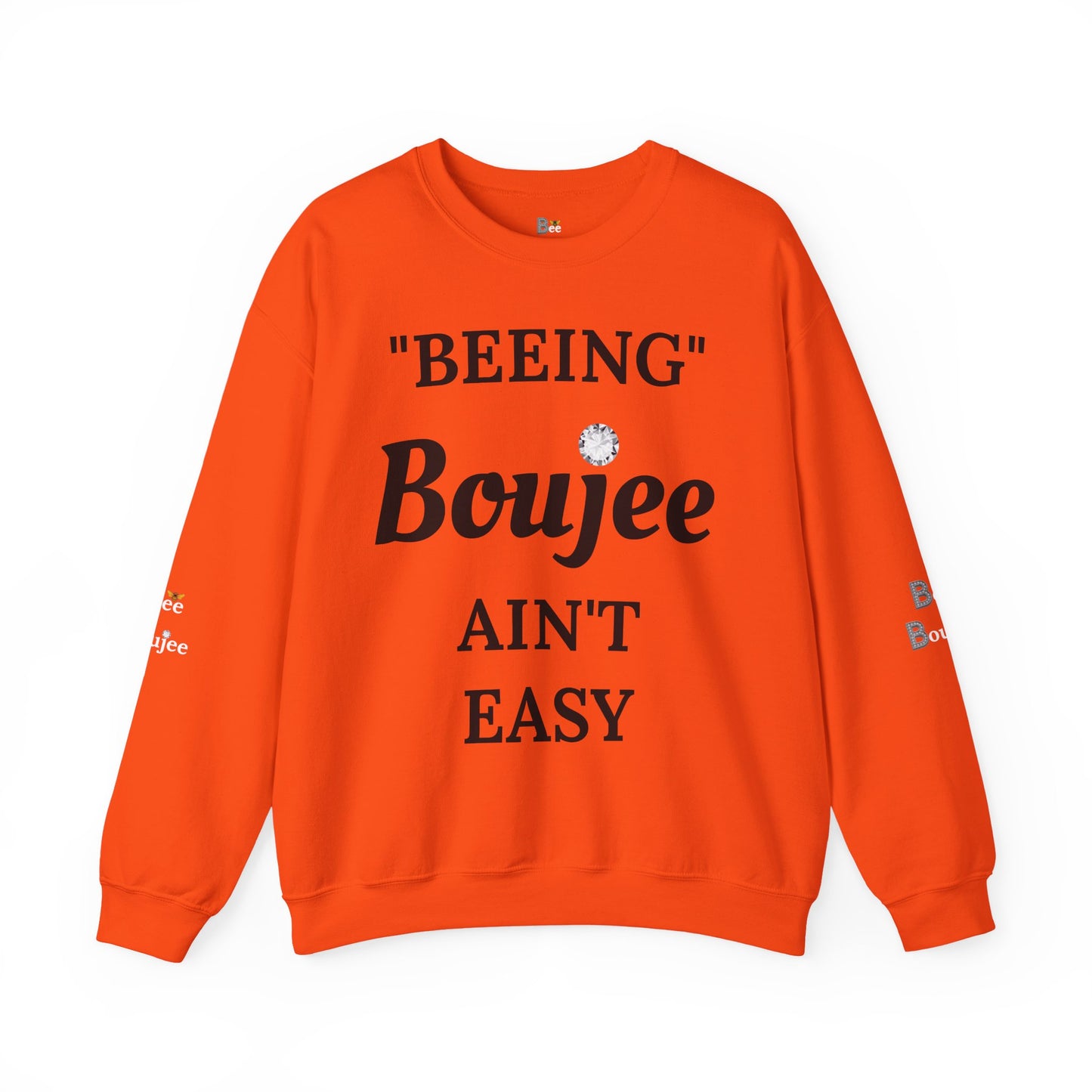 "Beeing" Boujee Ain't Easy- Heavy Blend™ Light Colors Crewneck Sweatshirt
