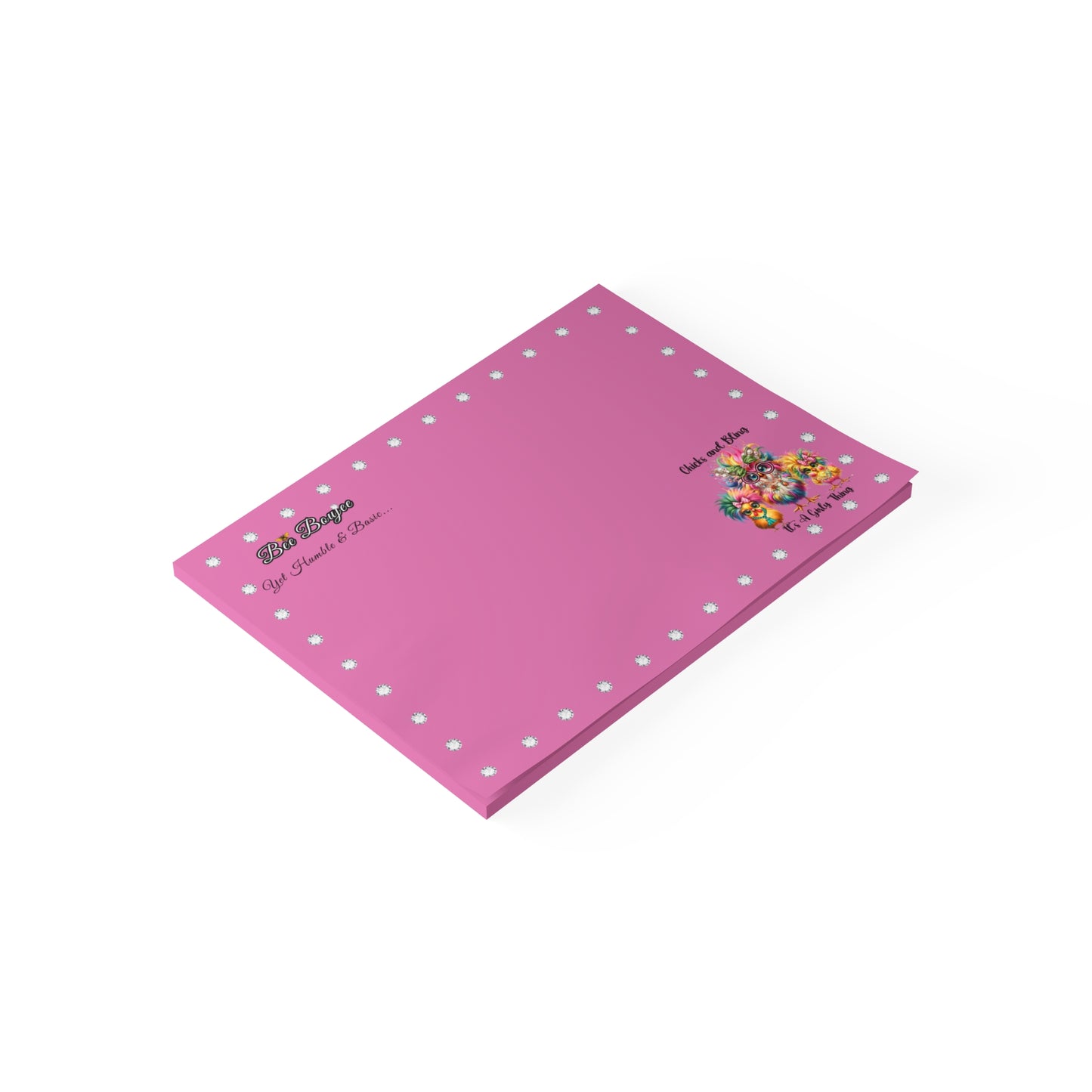 Bee Boujee DIAMONDS Chicks & Bling - Post-it® Note Pads 8x6