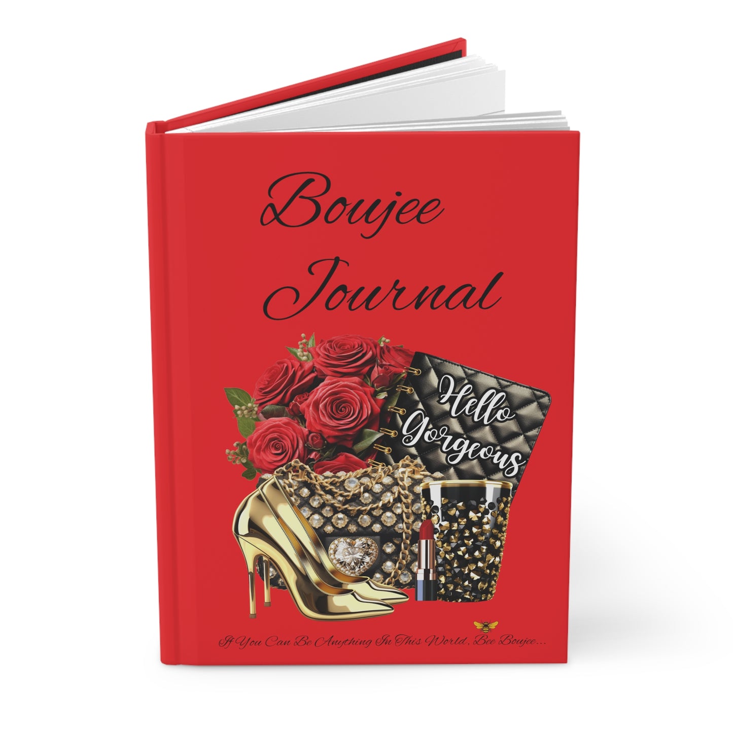 Hardcover "Boujee" Journal Matte RED