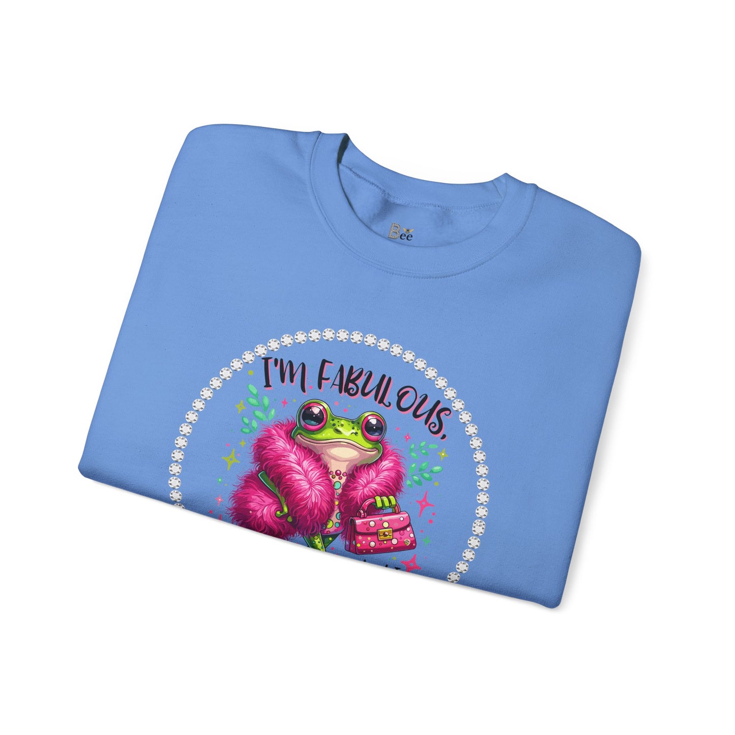 Boujee Frog I'm Fabulous And I Know It - Heavy Blend™ Light Colors Crewneck Sweatshirt