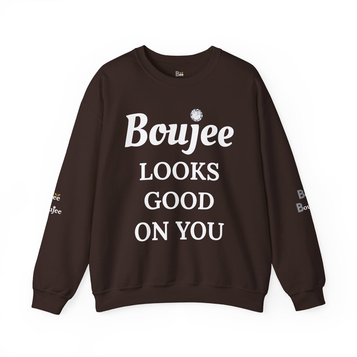 Boujee Looks Good On You - Heavy Blend™ Dark Colors Crewneck Sweatshirt