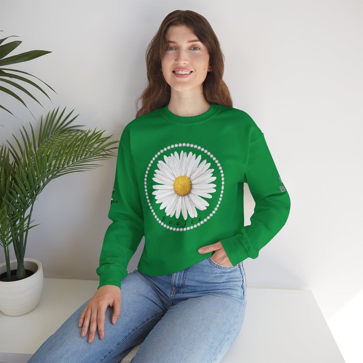 Boujee Daisy - Heavy Blend™ Light Colors Crewneck Sweatshirt