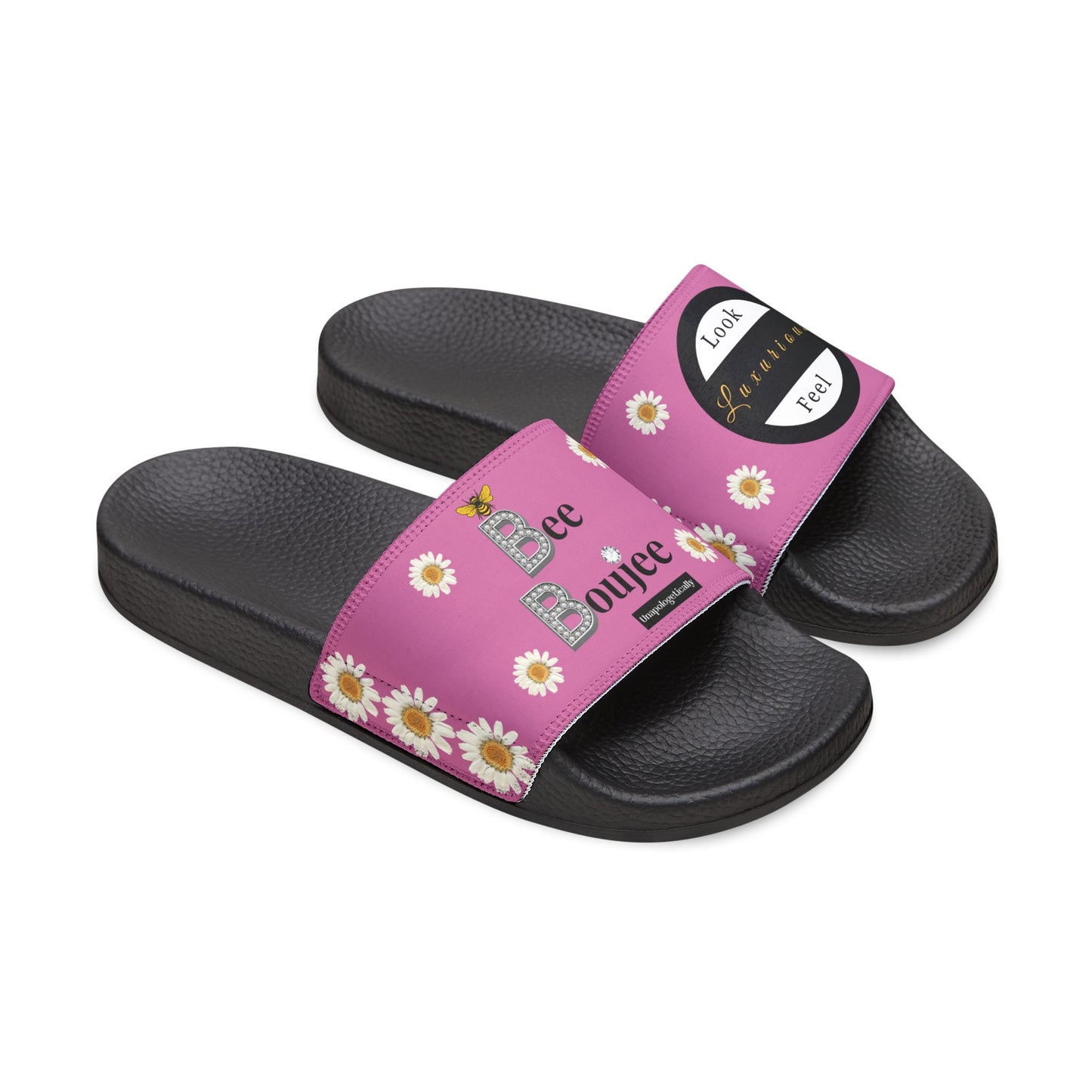 Bee Boujee - LIGHT PINK Flowers Women's Removable-Strap Sandals