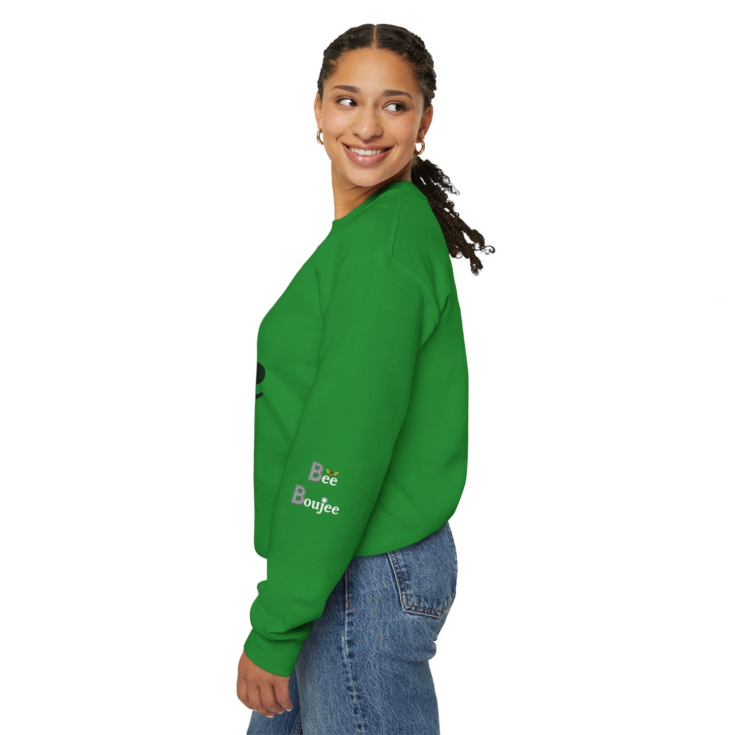 "Beeing" Boujee Ain't Easy- Heavy Blend™ Light Colors Crewneck Sweatshirt