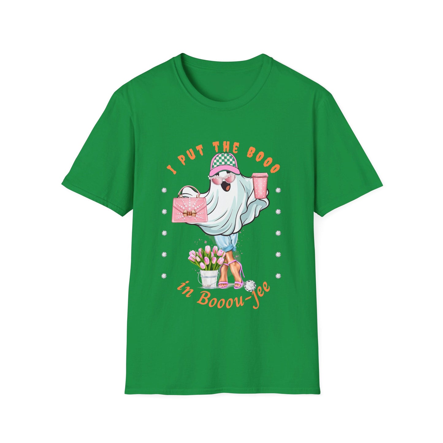 Halloween Booo in Boooujee - Softstyle T-Shirt FAIR SKIN TONE