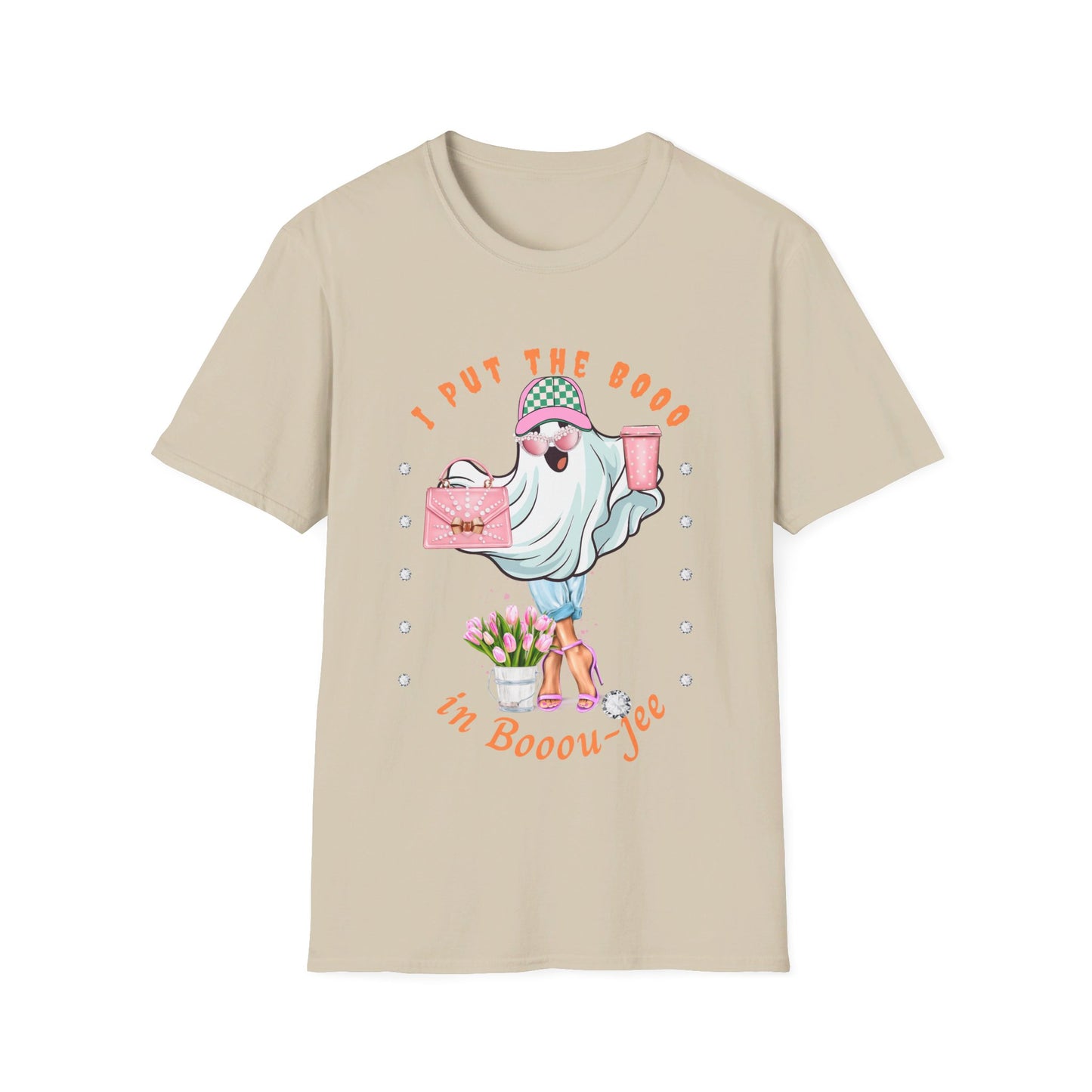 Halloween Booo in Boooujee - Softstyle T-Shirt FAIR SKIN TONE