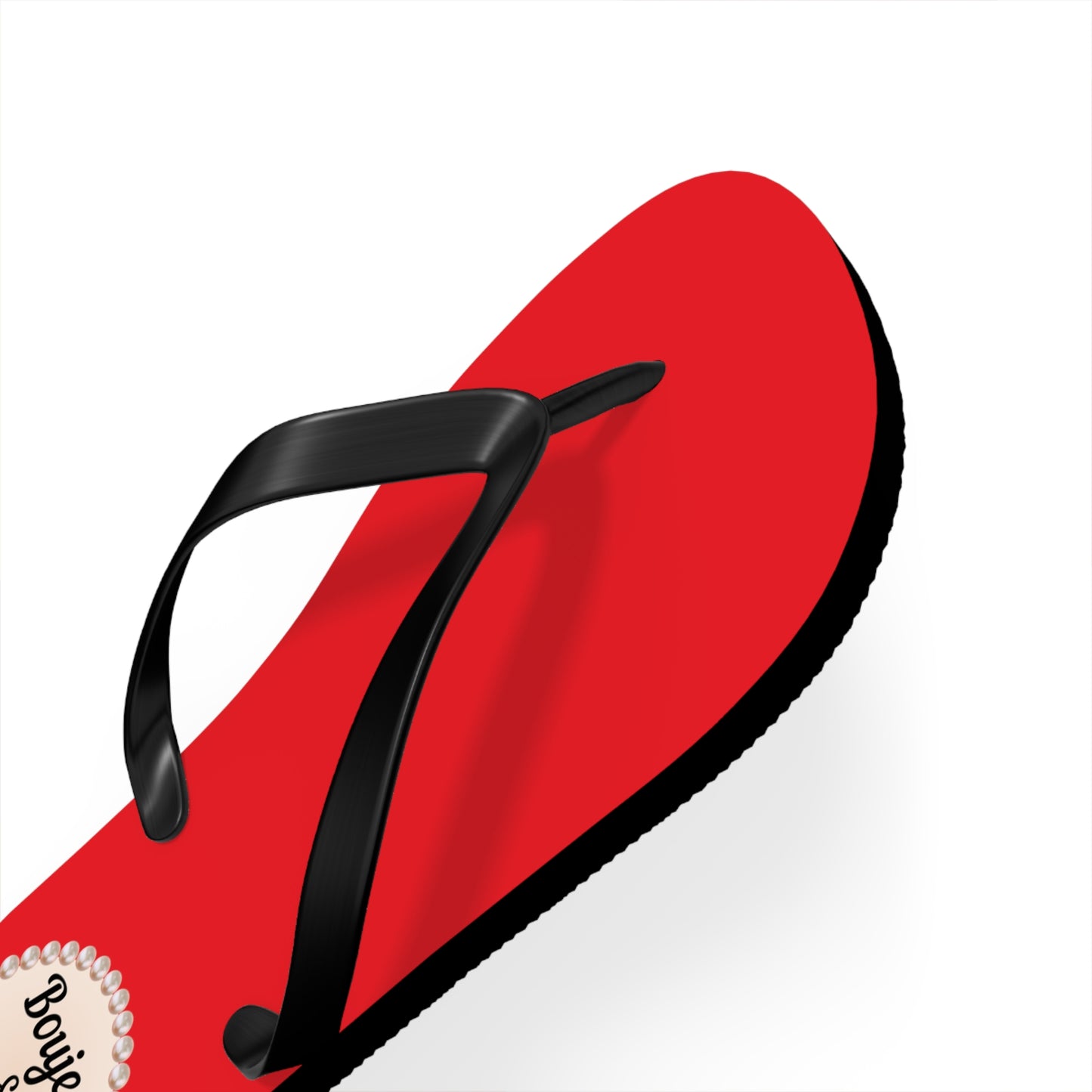Boujee & Blessed RED Flip-Flops - SMALL
