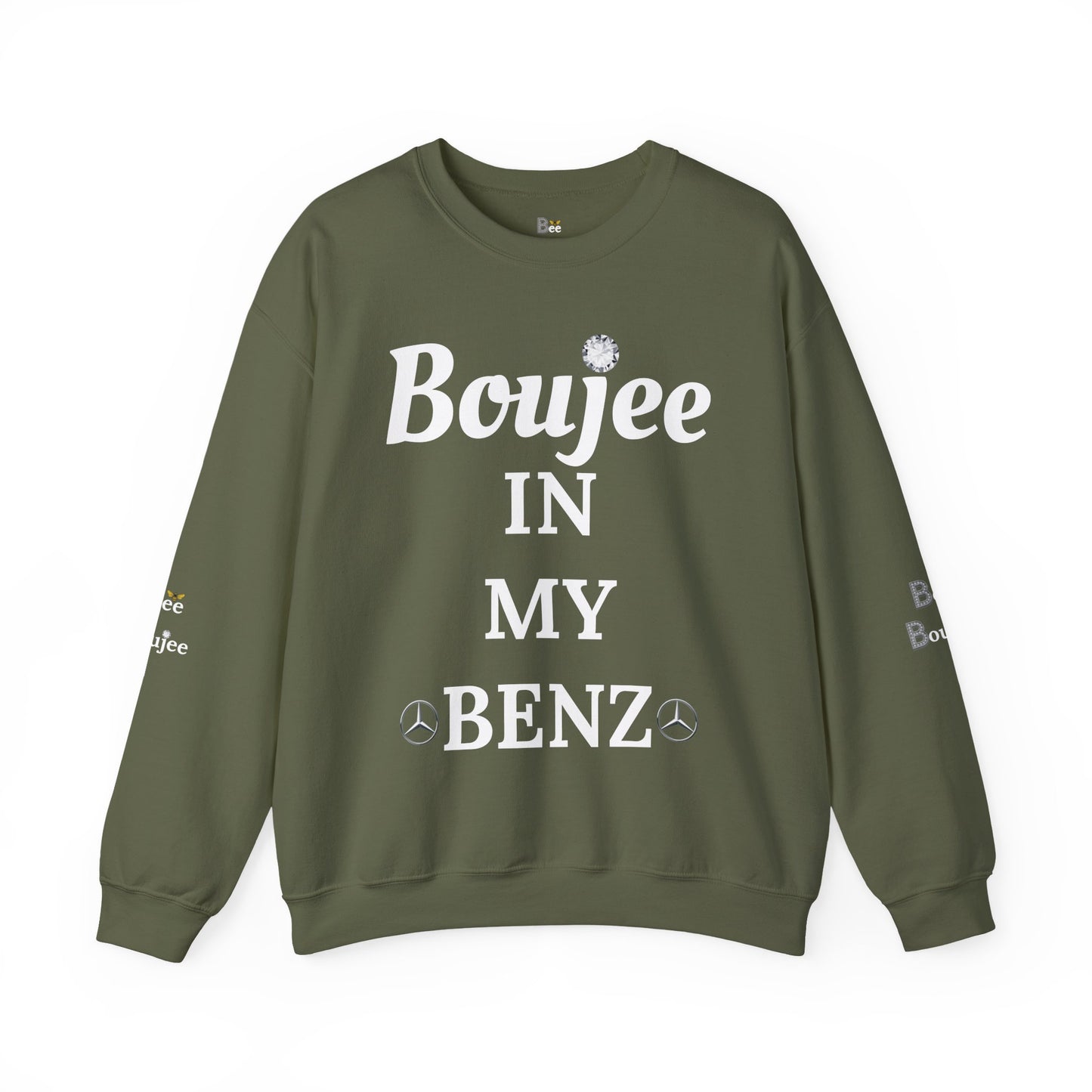 Boujee In My Benz - Heavy Blend™ Dark Colors Crewneck Sweatshirt