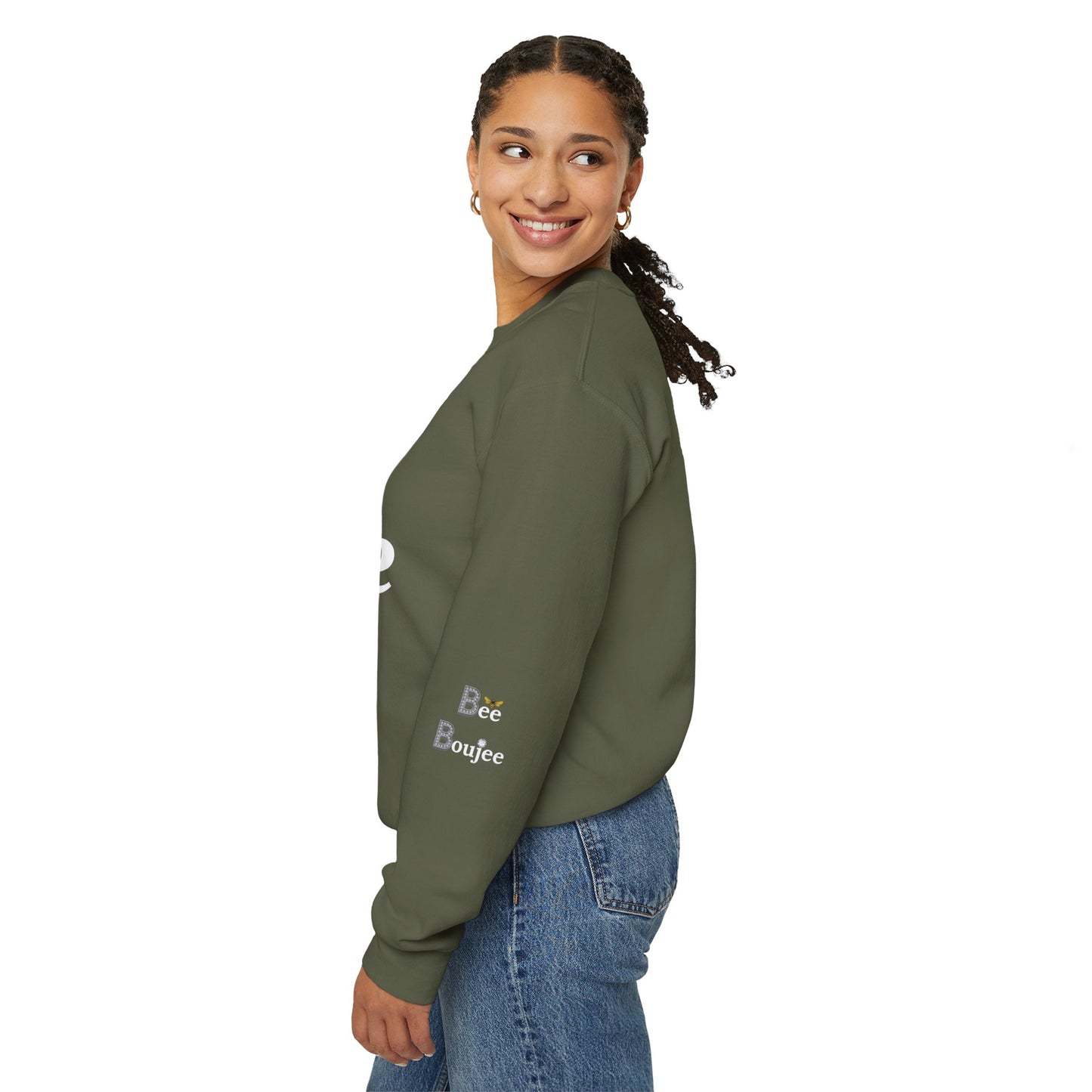 "Beeing" Boujee Ain't Easy- Heavy Blend™ Dark Colors Crewneck Sweatshirt