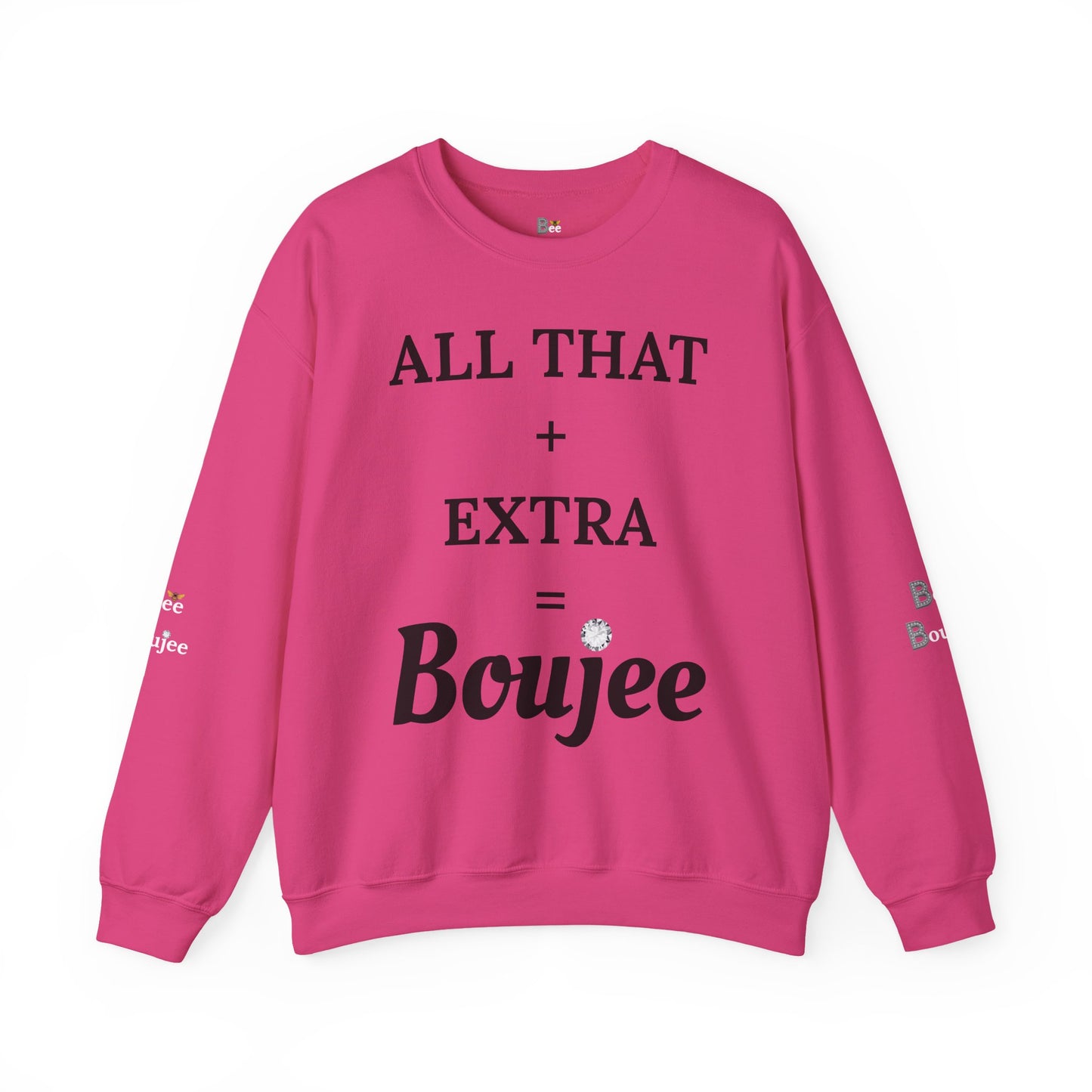 All That + Extra = Boujee - Heavy Blend™ Light Colors Crewneck Sweatshirt