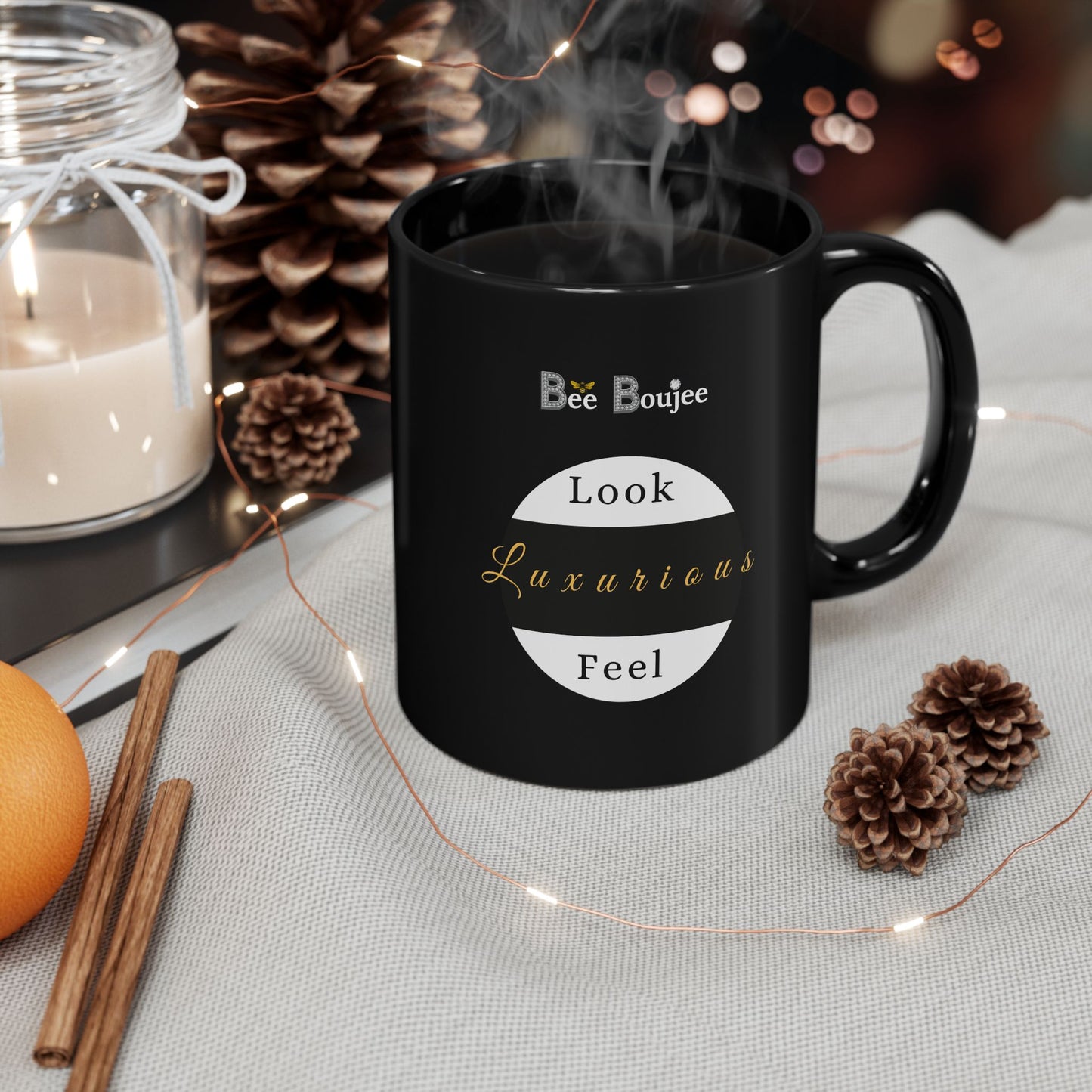 Feeling Boujee - Mug BLACK 11oz