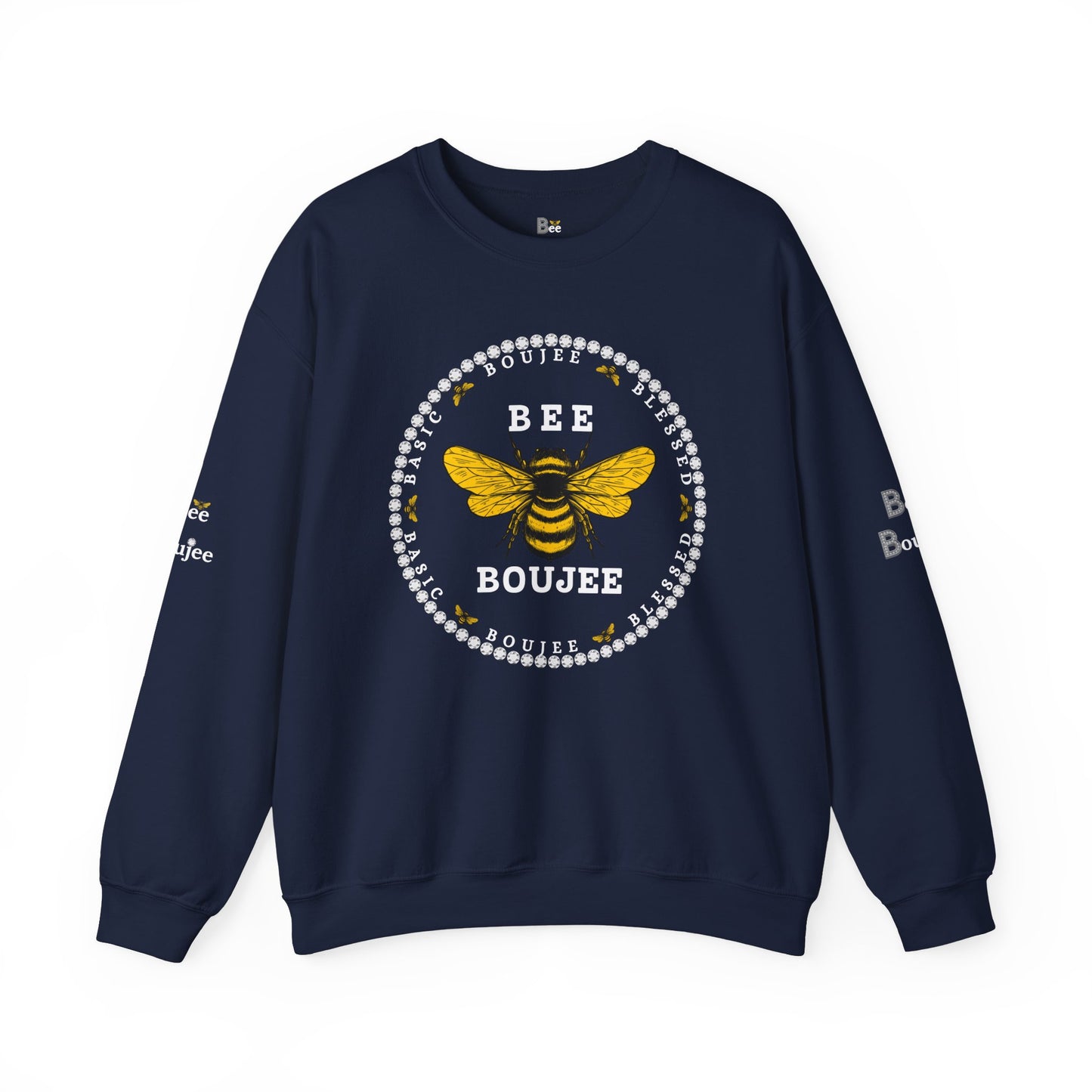 Basic Boujee Blessed - Heavy Blend™ Dark Colors Crewneck Sweatshirt