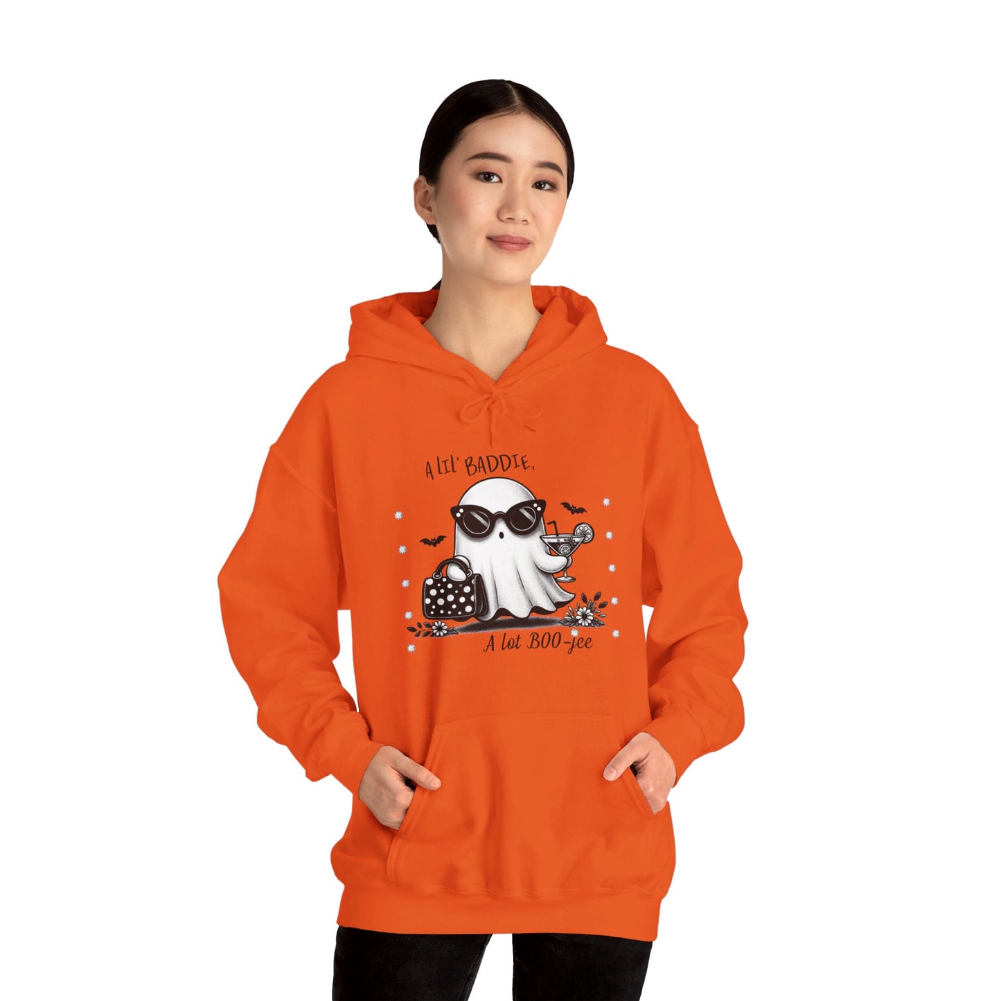 Halloween Booo in Boooujee Heavy Blend™ Hooded Sweatshirt
