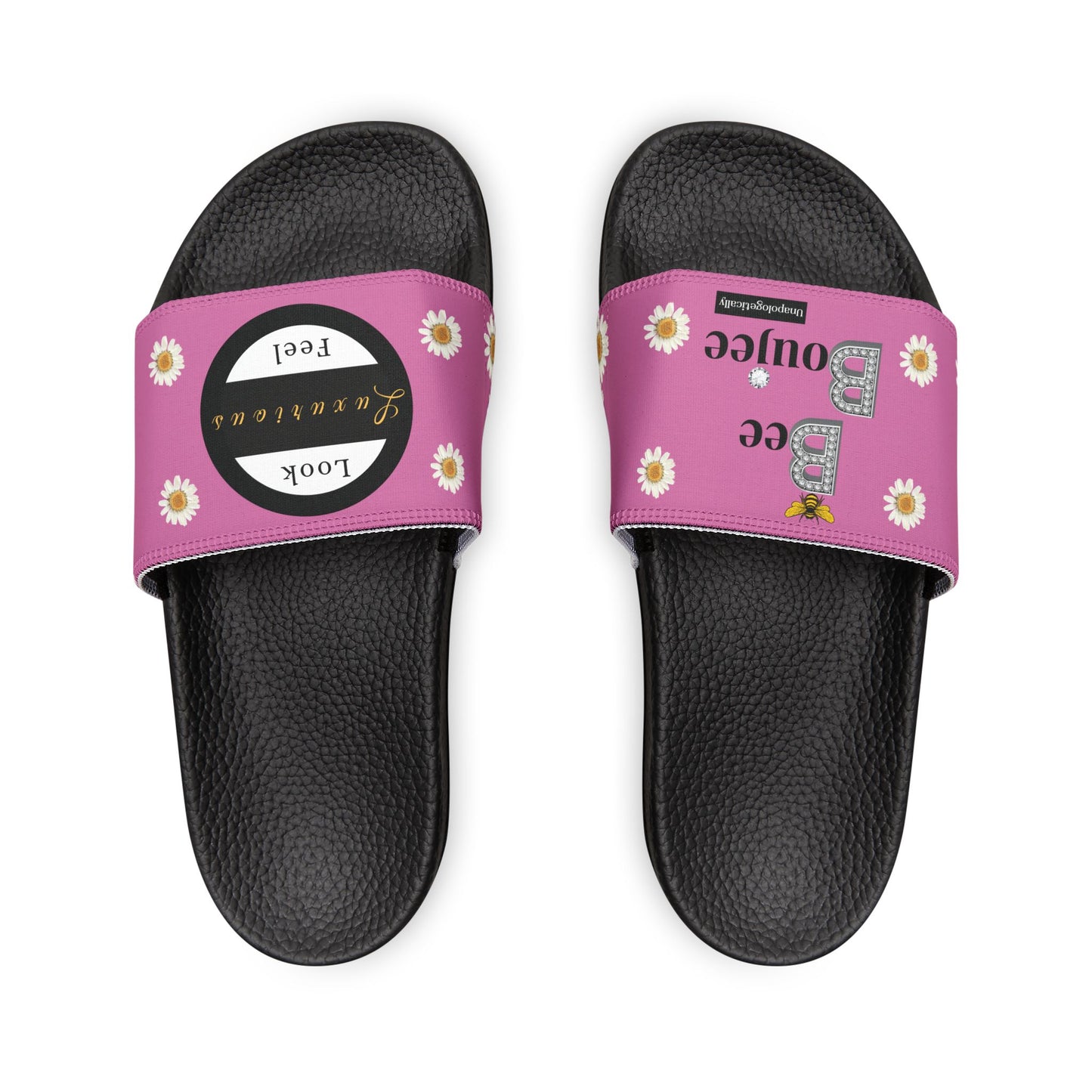 Bee Boujee - LIGHT PINK Flowers Women's Removable-Strap Sandals