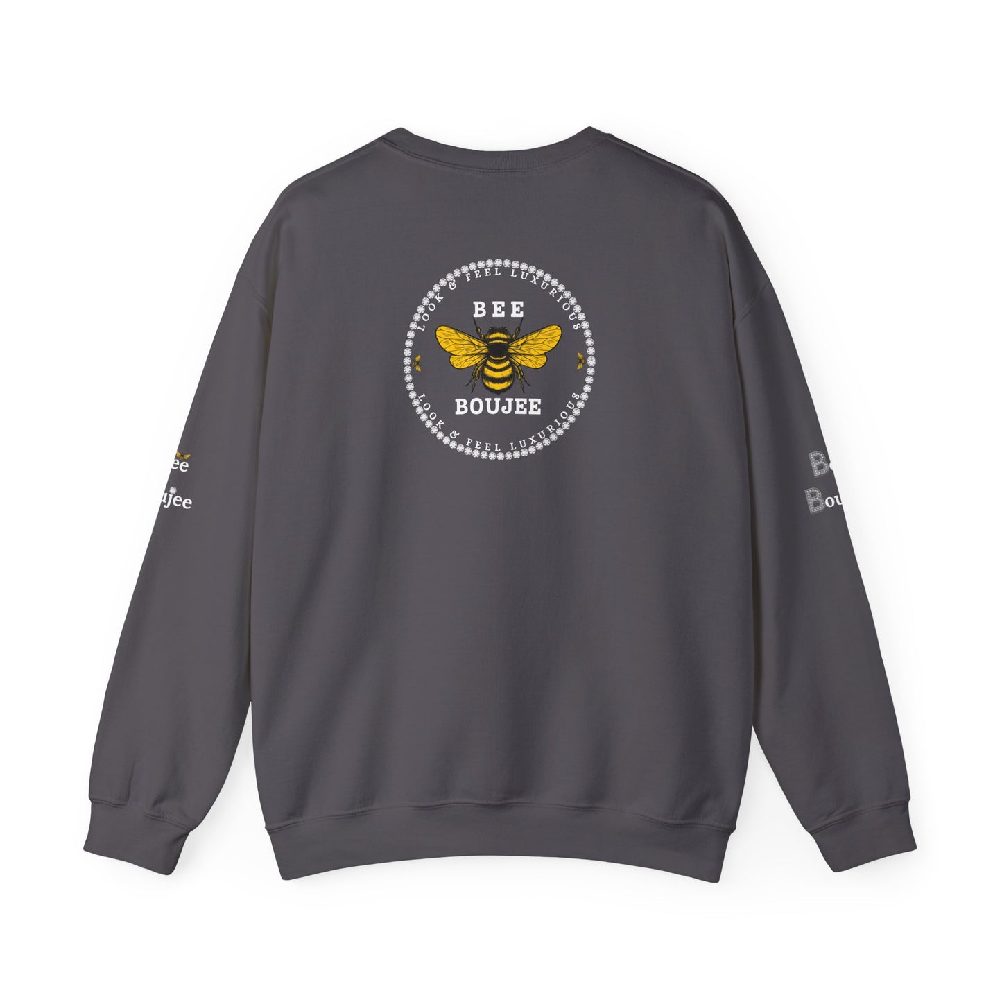 "Beeing" Boujee Ain't Easy - Heavy Blend™ Dark Colors Crewneck Sweatshirt