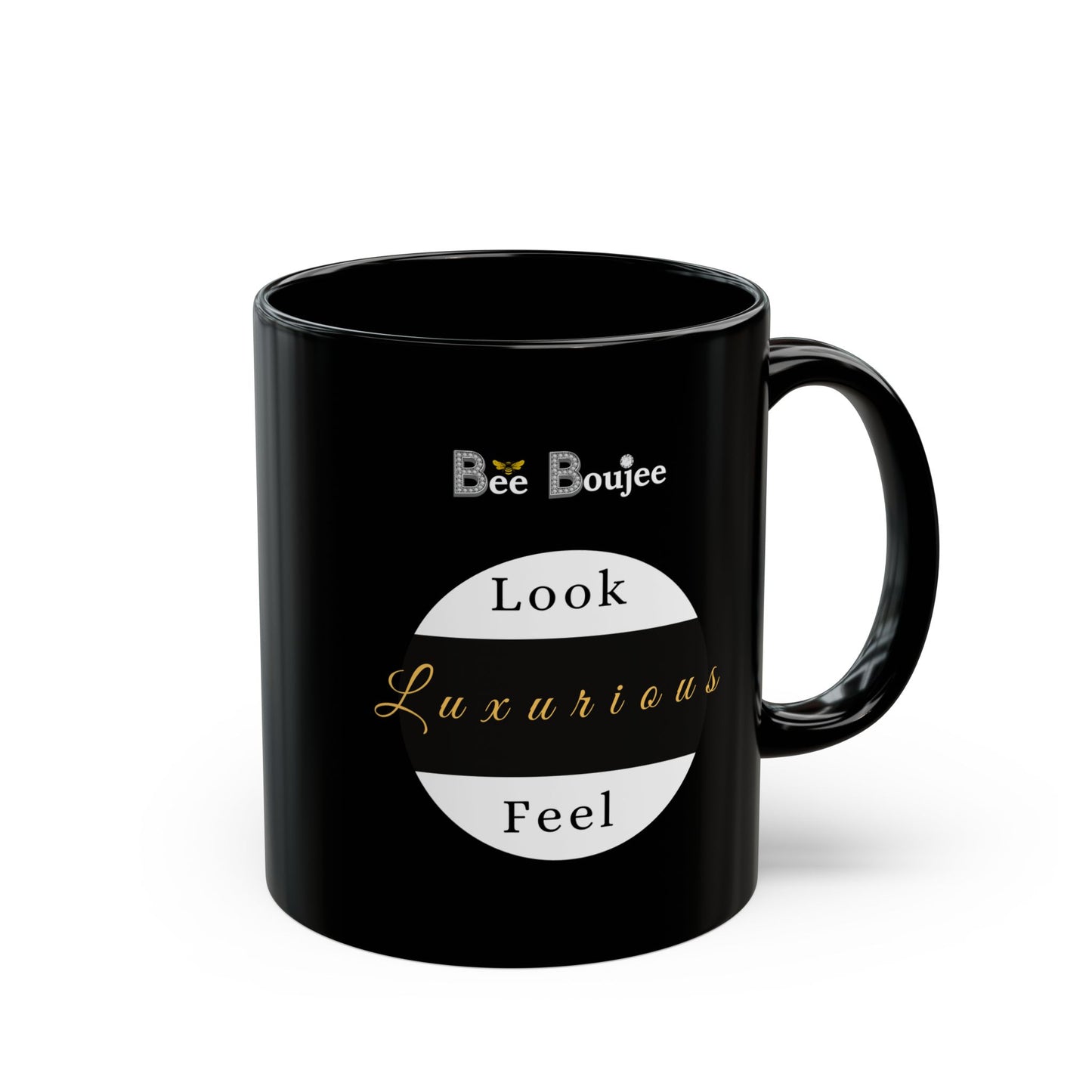 Boujee in Diamonds - Mug BLACK 11oz