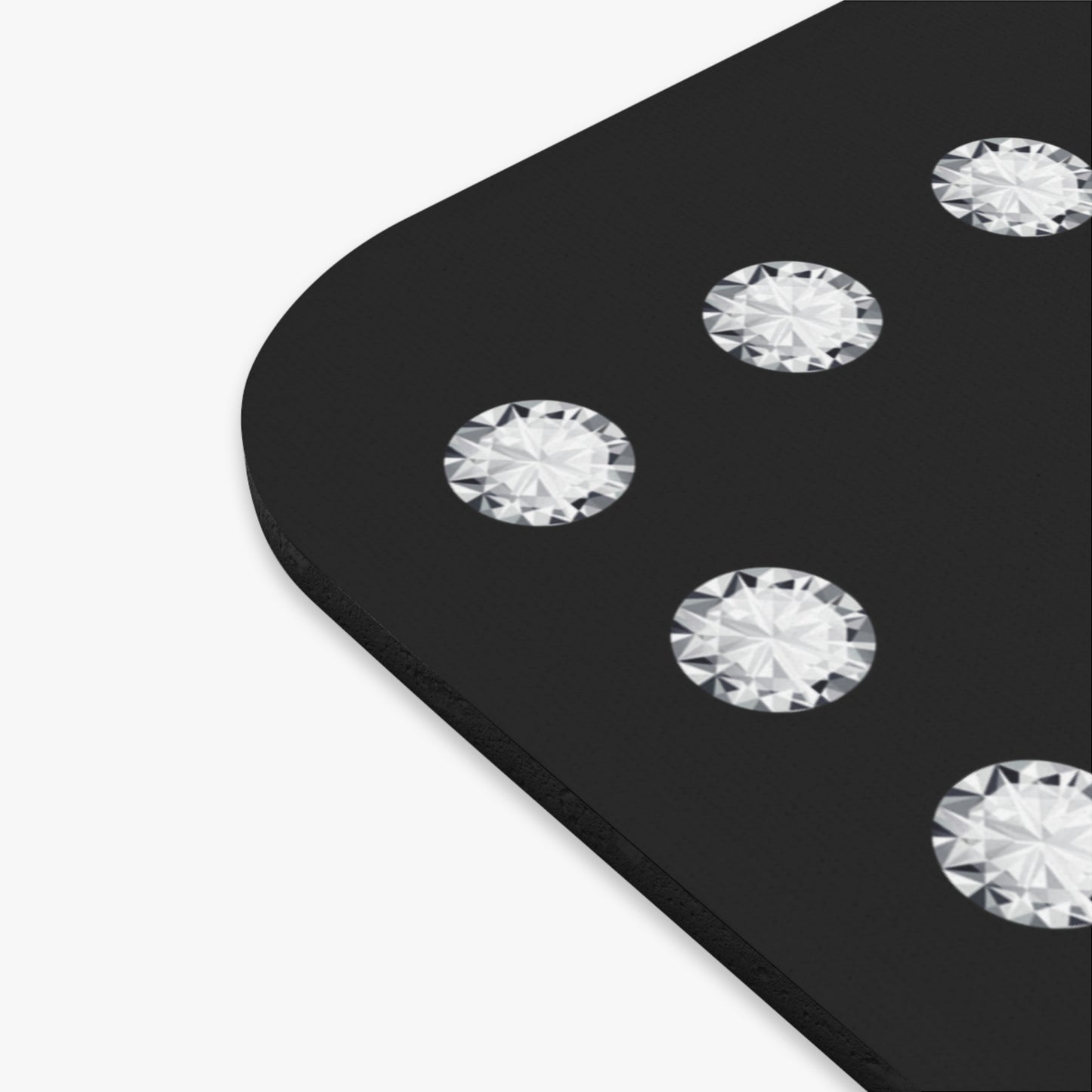 Boujee in Diamonds Mouse Pad BLACK (Rectangle)