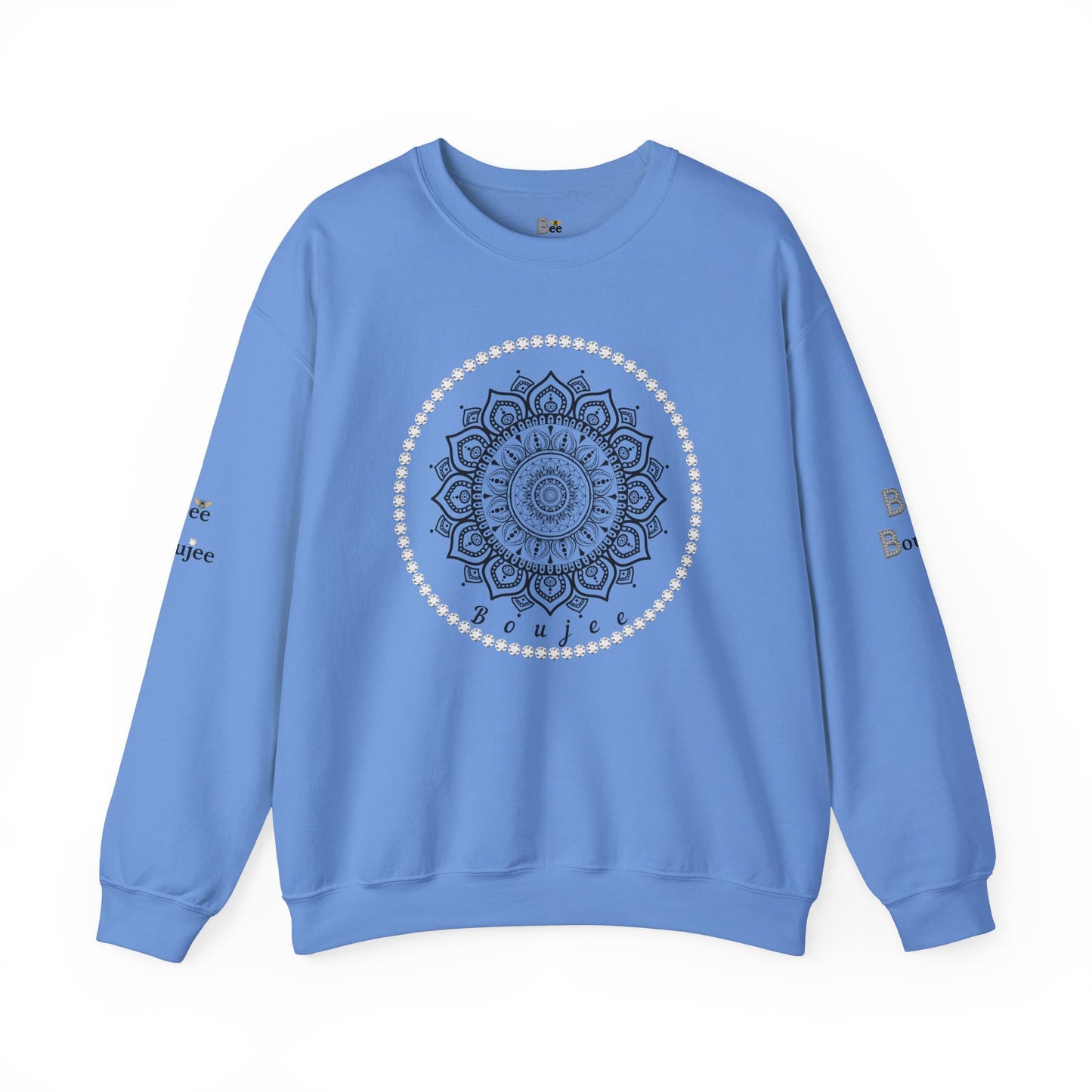 Boujee Black Burst - Heavy Blend™ Light Colors Crewneck Sweatshirt