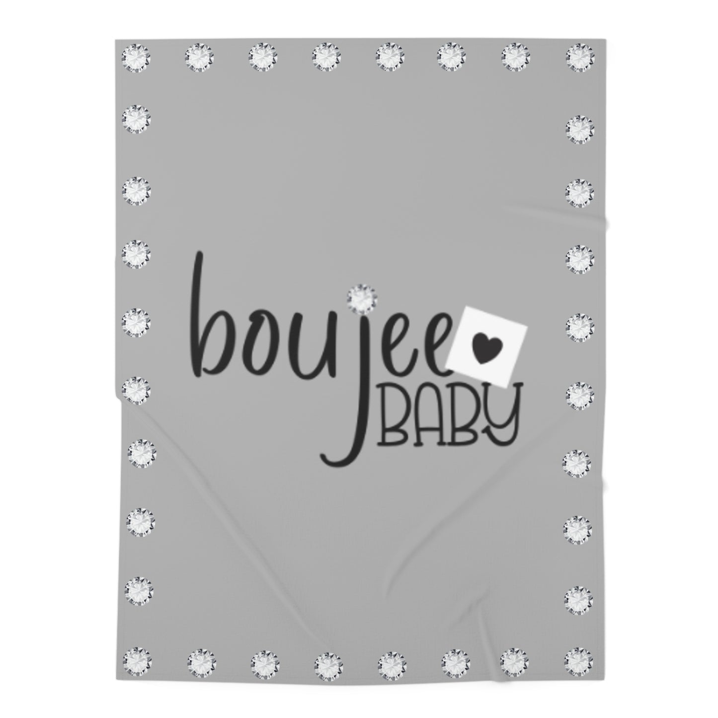 Boujee Baby - Swaddle Blanket LIGHT GREY