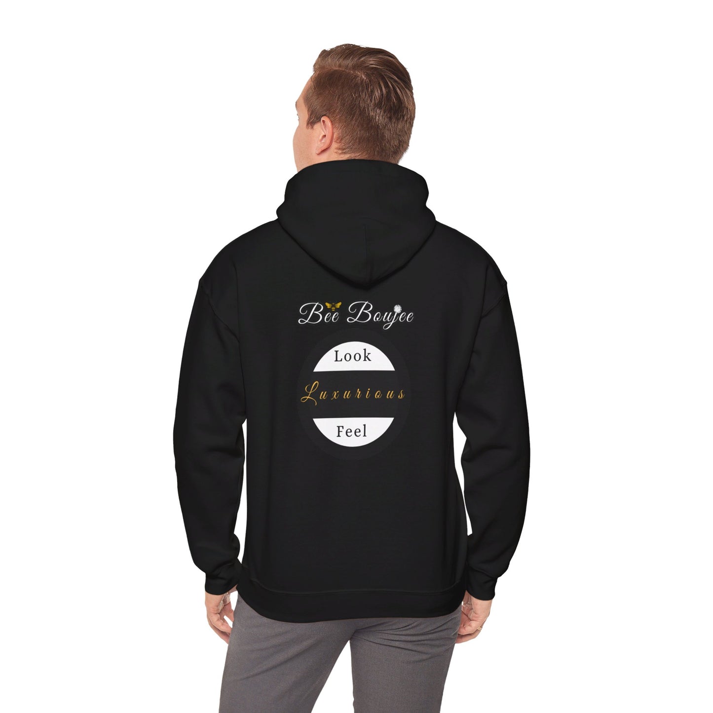 Halloween Booo in Boooujee Heavy Blend™ Hooded Sweatshirt - FAIR SKIN TONE