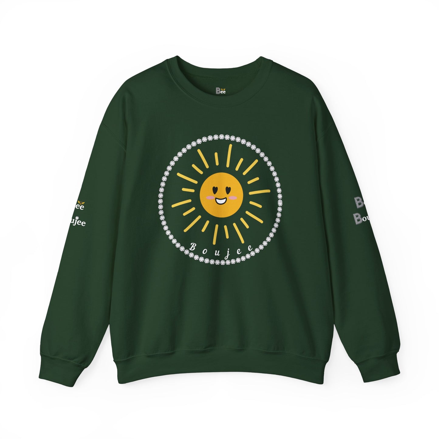 Boujee Golden Sunshine - Heavy Blend™ Dark Colors Crewneck Sweatshirt