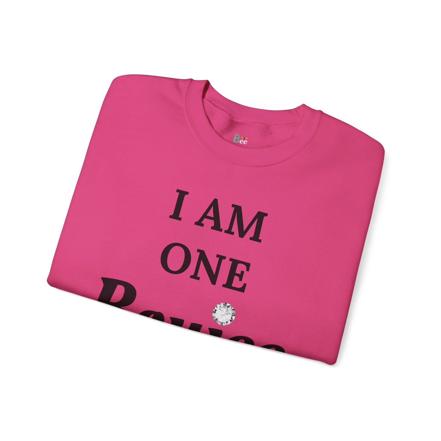 I Am One Boujee Bitch - Heavy Blend™ Light Colors Crewneck Sweatshirt