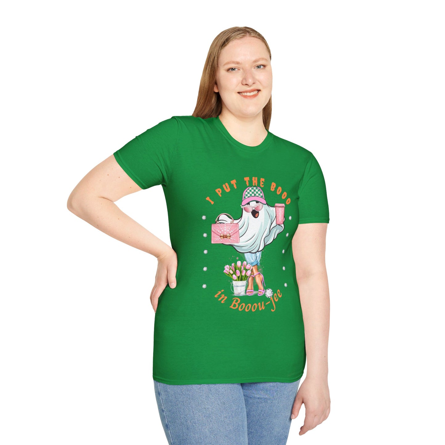 Halloween Booo in Boooujee - Softstyle T-Shirt FAIR SKIN TONE