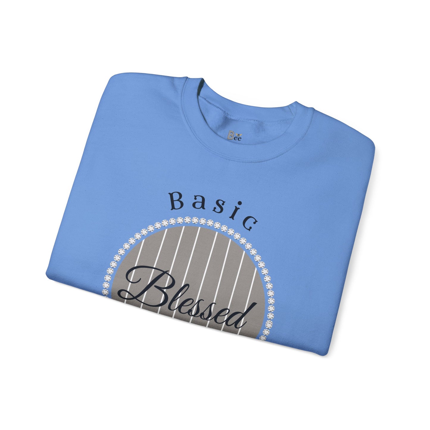 Basic Boujee Blessed - Heavy Blend™ Light Colors Crewneck Sweatshirt